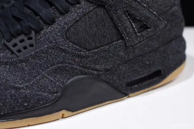 Cheap 4 'black' x Levi's Jordan Air AO2571-001 0407